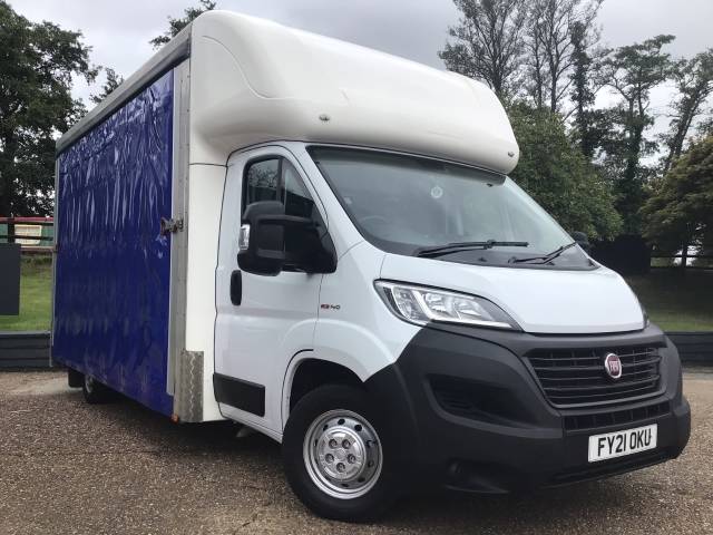 Fiat Ducato 2.3 Multijet Chassis Cab 140 Luton Van Diesel White